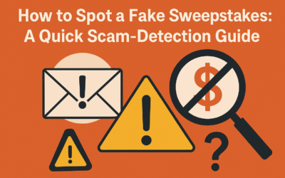 How to Spot a Fake Sweepstakes: A Quick Scam-Detection Guide